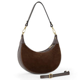 Italian Genuine Suede & Calf Leather Shoulder Bag 222024 - TAKEASY - Flyclothing LLC