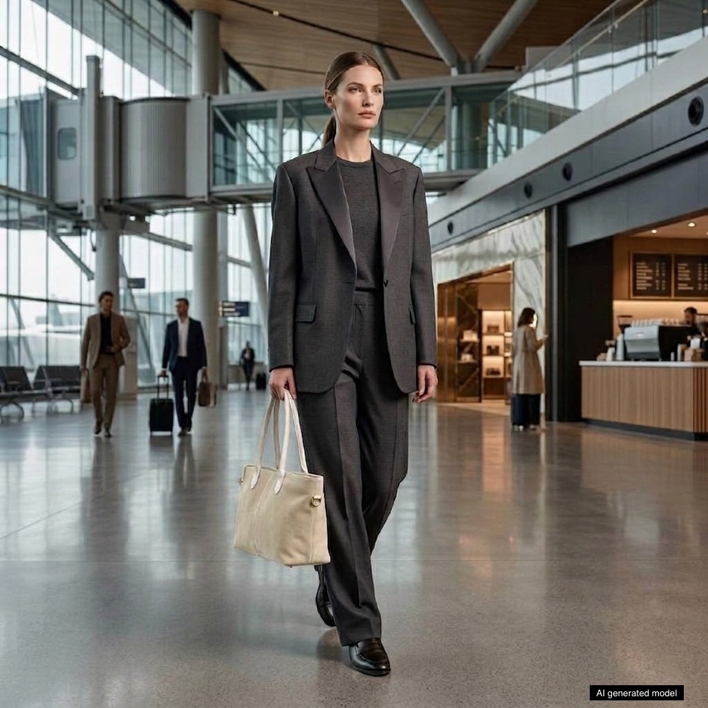 Italian Genuine Suede Tote Bag 242235 - TAKEASY - Flyclothing LLC