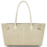 Suede Leather Satchel Bag - TAKEASY - Flyclothing LLC