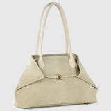 Suede Leather Satchel Bag - TAKEASY - Flyclothing LLC