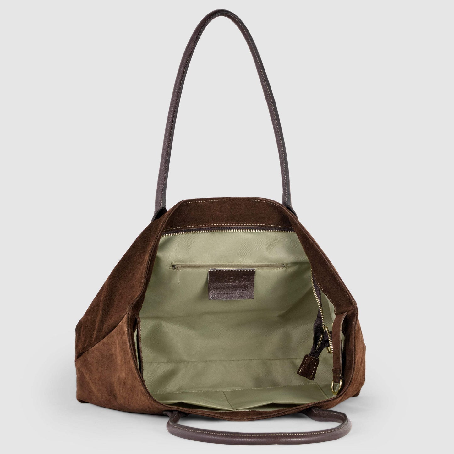 Italian Genuine Suede Tote Bag 242235 - TAKEASY - Flyclothing LLC