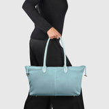 Suede Leather Satchel Bag - TAKEASY - Flyclothing LLC