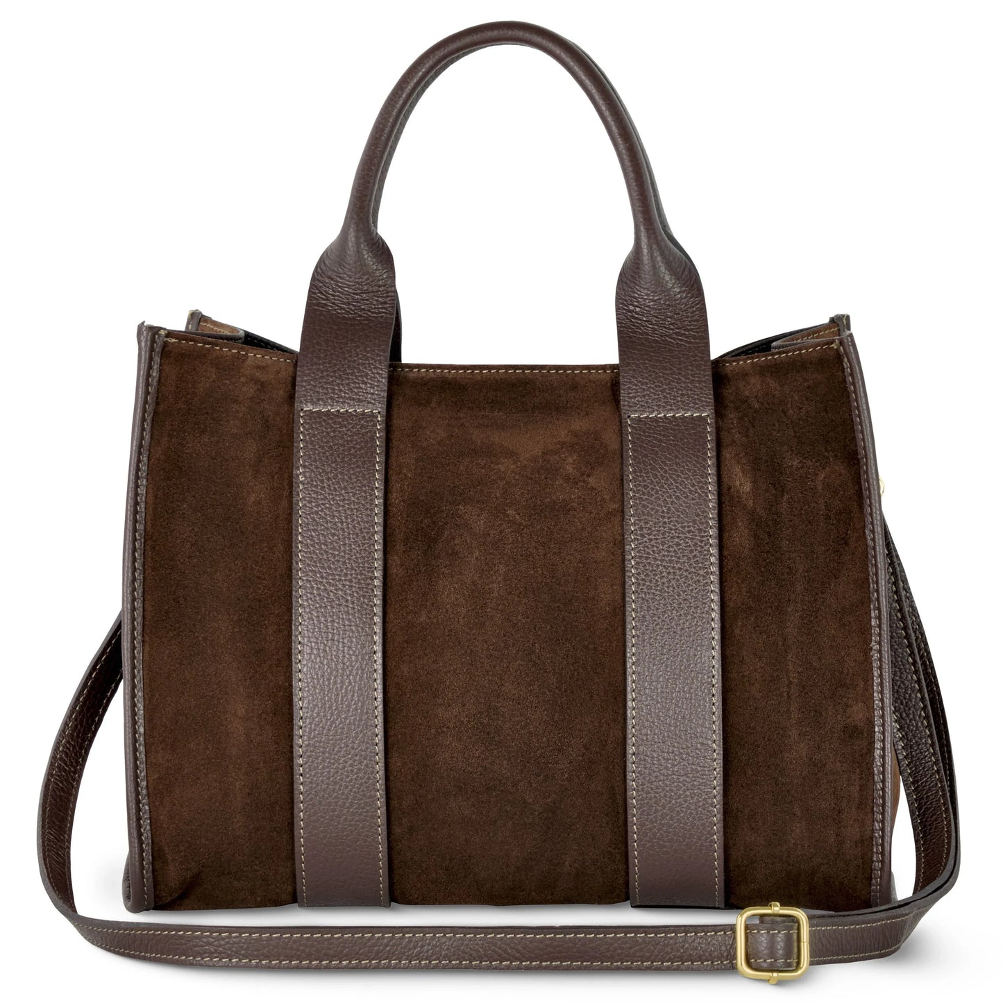 Suede Leather Tote Bag - TAKEASY - Flyclothing LLC