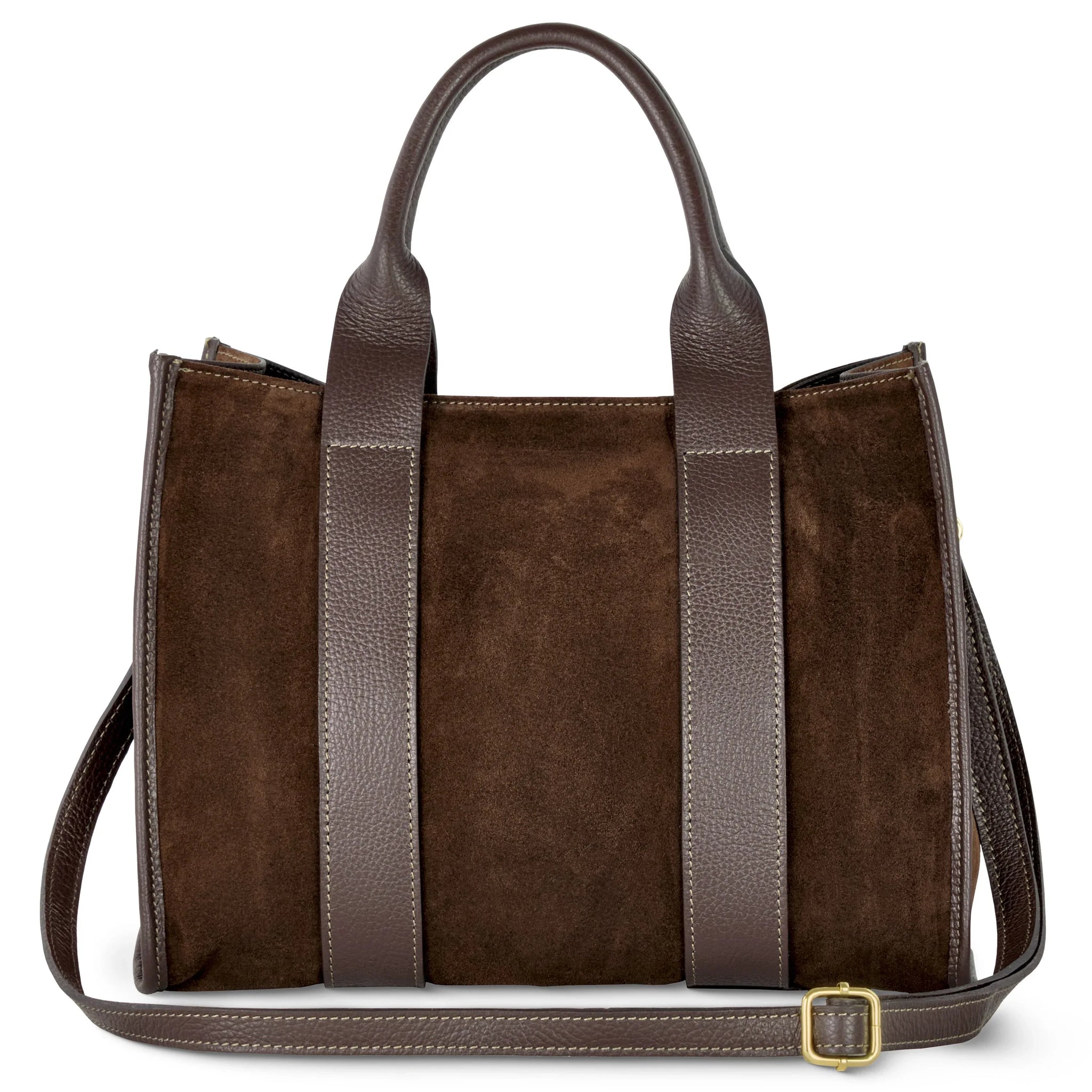 Suede Leather Tote Bag - TAKEASY - Flyclothing LLC