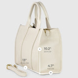 Italian Genuine Calf Leather Tote Bag 282611 - TAKEASY - Flyclothing LLC