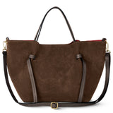 Italian Genuine Suede Tote Bag 292730 - TAKEASY - Flyclothing LLC