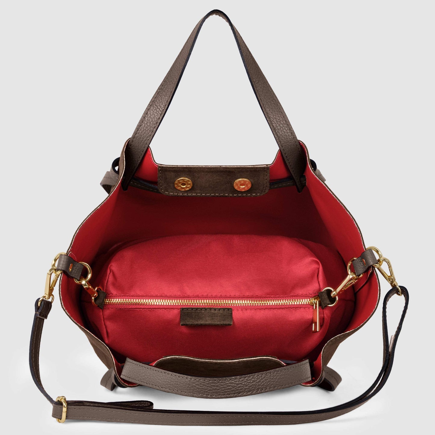 Italian Genuine Suede Tote Bag 292730 - TAKEASY - Flyclothing LLC
