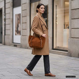 Italian Genuine Suede Tote Bag 292730 - TAKEASY - Flyclothing LLC