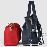 Italian Genuine Suede Tote Bag 292730 - TAKEASY - Flyclothing LLC