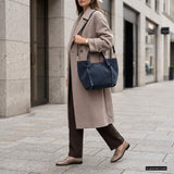 Italian Genuine Suede Tote Bag 292730 - TAKEASY - Flyclothing LLC