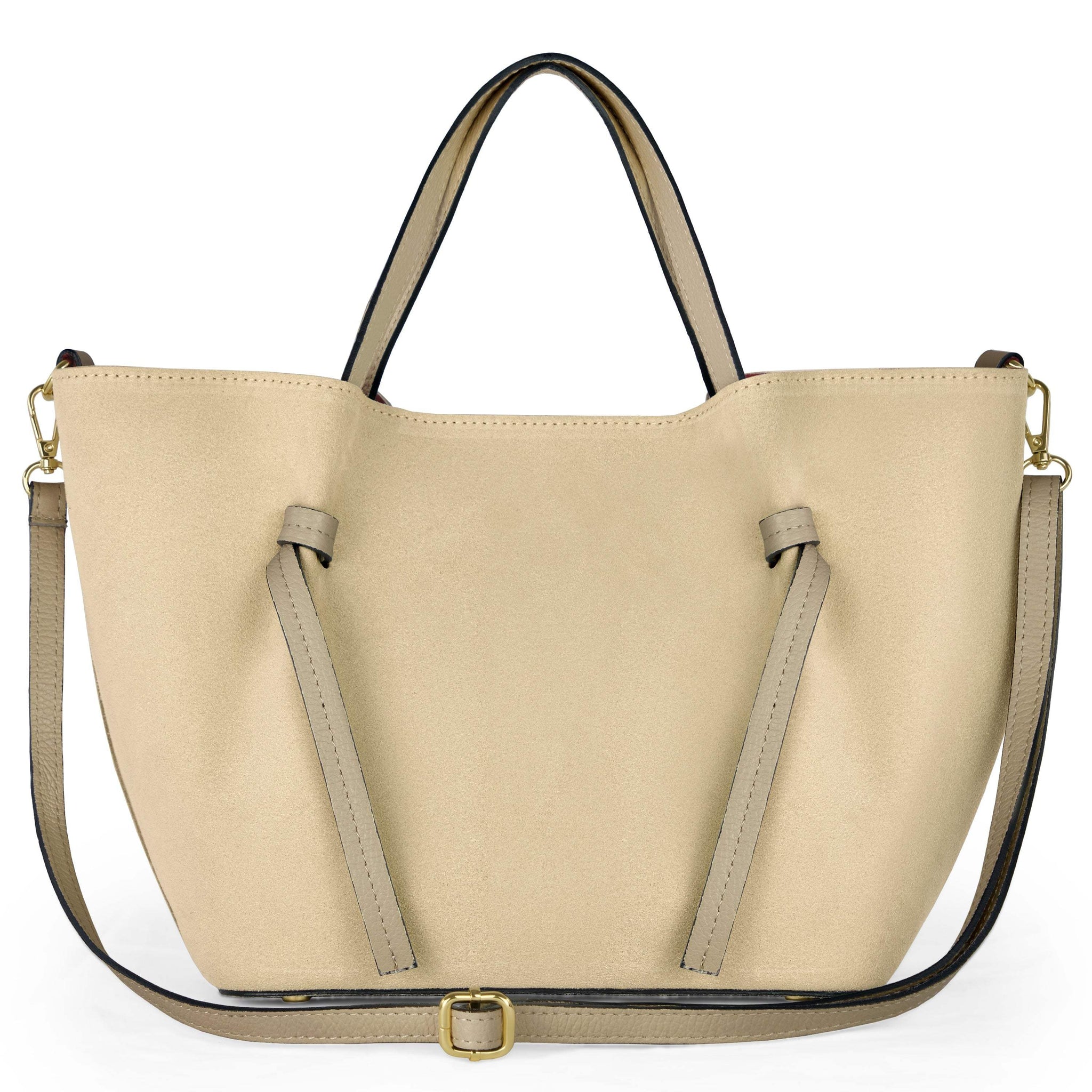 Italian Genuine Suede Tote Bag 292730 - TAKEASY - Flyclothing LLC