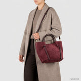 Italian Genuine Suede Tote Bag 292730 - TAKEASY - Flyclothing LLC