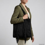 Italian Genuine Suede Tote Bag 272522 - TAKEASY - Flyclothing LLC