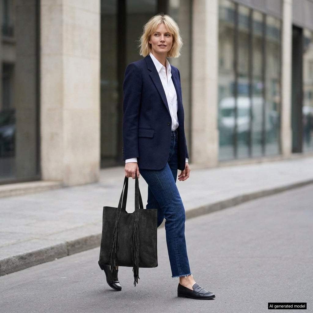 Italian Genuine Suede Tote Bag 272522