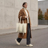 Italian Genuine Suede Tote Bag 272522 - TAKEASY - Flyclothing LLC