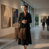 Italian Genuine Suede Tote Bag 272522 - TAKEASY - Flyclothing LLC
