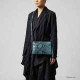 Italian Genuine Python-Print Suede Crossbody Bag 111301 - TAKEASY - Flyclothing LLC