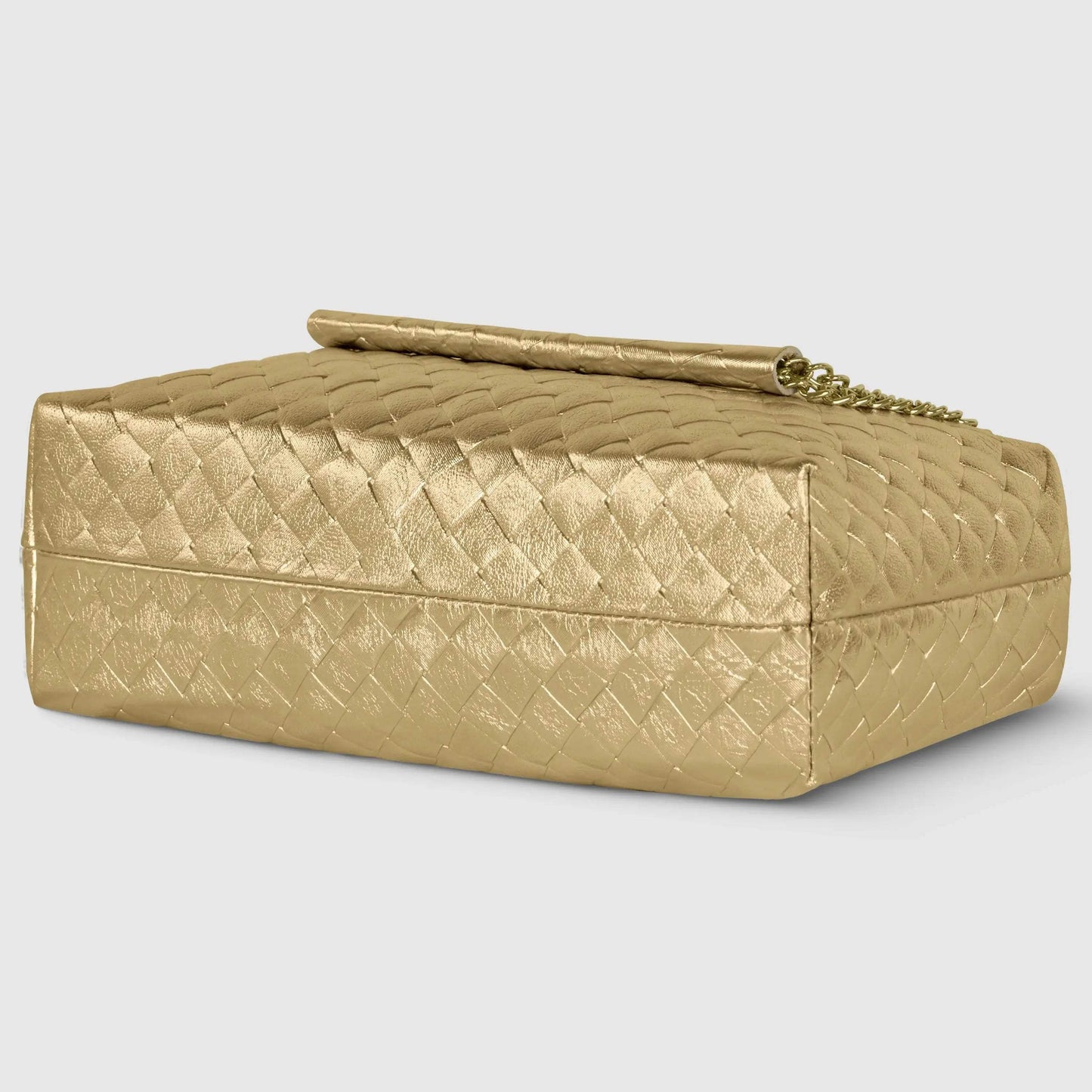 Italian Genuine Weave Metallic Suede Crossbody Bag 171522 - TAKEASY - Flyclothing LLC