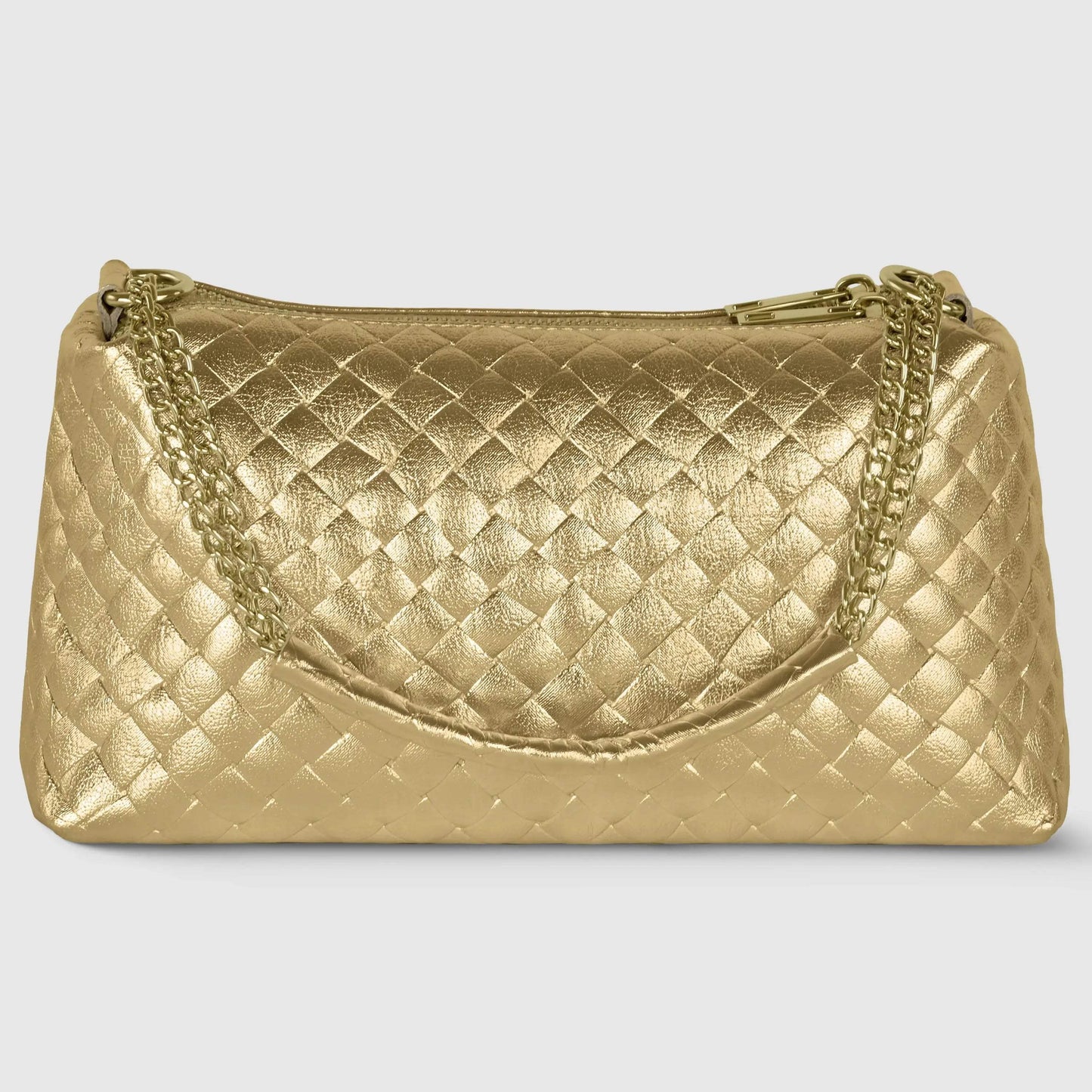 Italian Genuine Weave Metallic Suede Crossbody Bag 171522 - TAKEASY - Flyclothing LLC