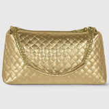 Italian Genuine Weave Metallic Suede Crossbody Bag 171522 - TAKEASY - Flyclothing LLC