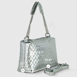 Italian Genuine Weave Metallic Suede Crossbody Bag 171522 - TAKEASY - Flyclothing LLC