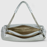 Italian Genuine Weave Metallic Suede Crossbody Bag 171522 - TAKEASY - Flyclothing LLC