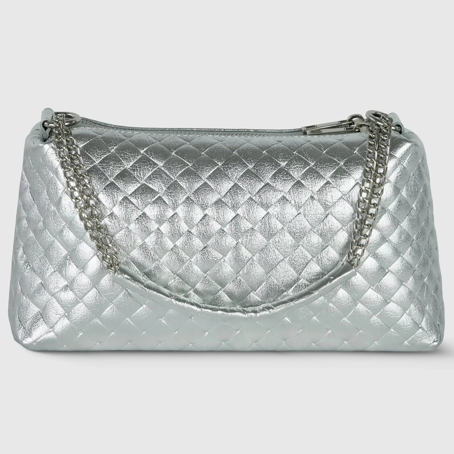 Italian Genuine Weave Metallic Suede Crossbody Bag 171522 - TAKEASY - Flyclothing LLC