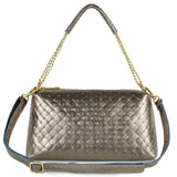 Italian Genuine Weave Metallic Suede Crossbody Bag 171522 - TAKEASY - Flyclothing LLC