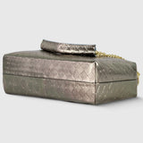Italian Genuine Weave Metallic Suede Crossbody Bag 171522 - TAKEASY - Flyclothing LLC