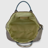 Weave Metallic Suede Leather Top-Handle Bag - TAKEASY - Flyclothing LLC