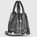 Italian Genuine Weave Metallic Suede Top-Handle Bag 112615 - TAKEASY - Flyclothing LLC
