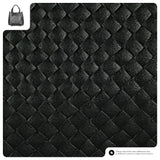 Italian Genuine Weave Metallic Suede Top-Handle Bag 112615 - TAKEASY - Flyclothing LLC