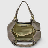 Italian Genuine Weave Metallic Suede Top-Handle Bag 112615 - TAKEASY - Flyclothing LLC