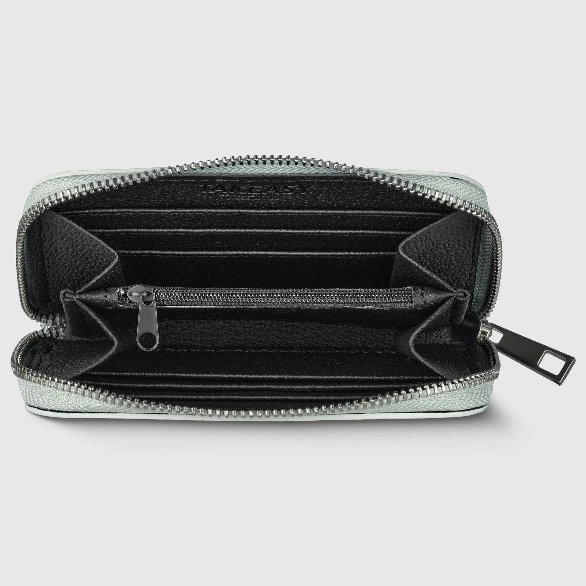 Italian Genuine Weave Metallic Suede Wallet 650988 - TAKEASY - Flyclothing LLC