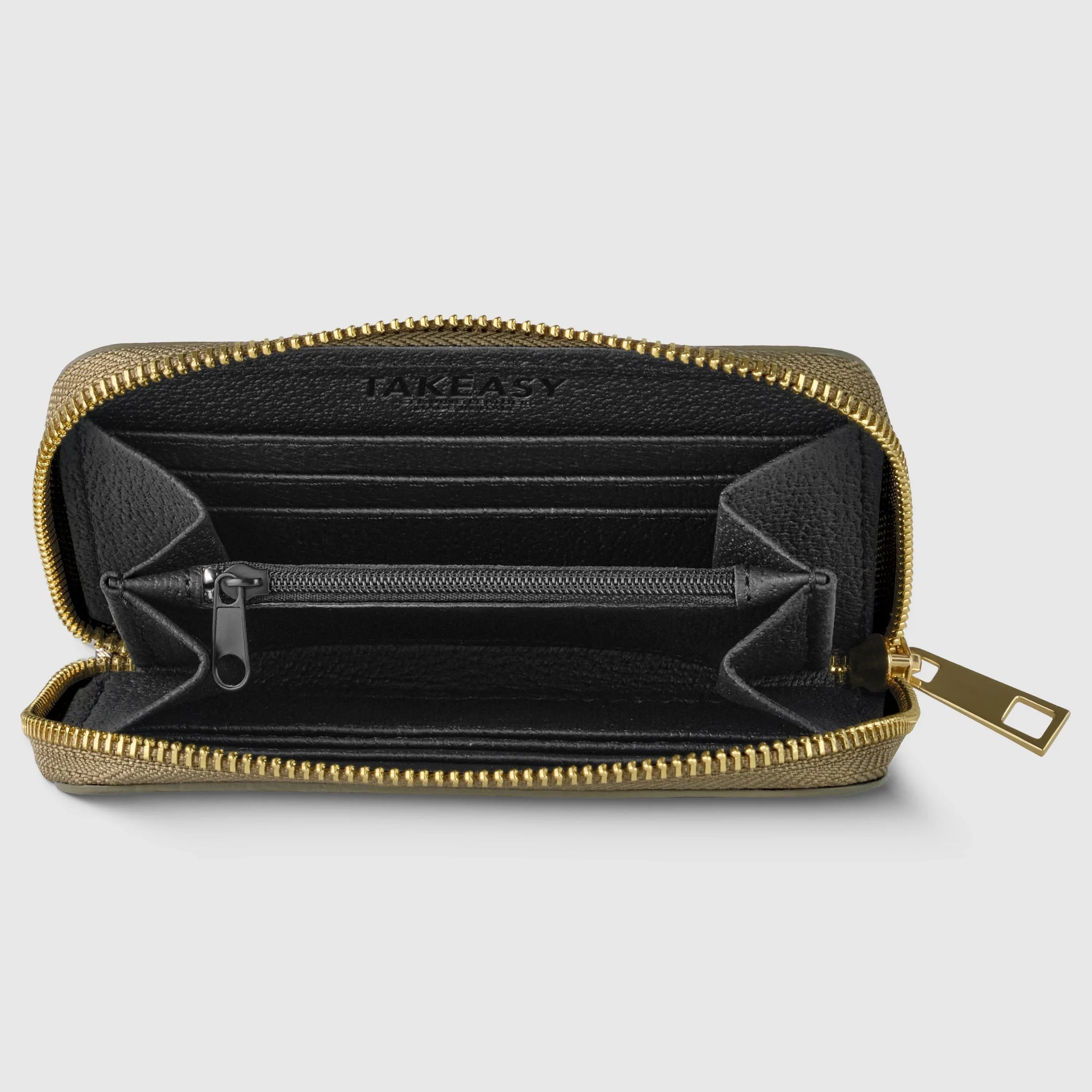 Weave Metallic Suede Leather Wallet - TAKEASY - Flyclothing LLC