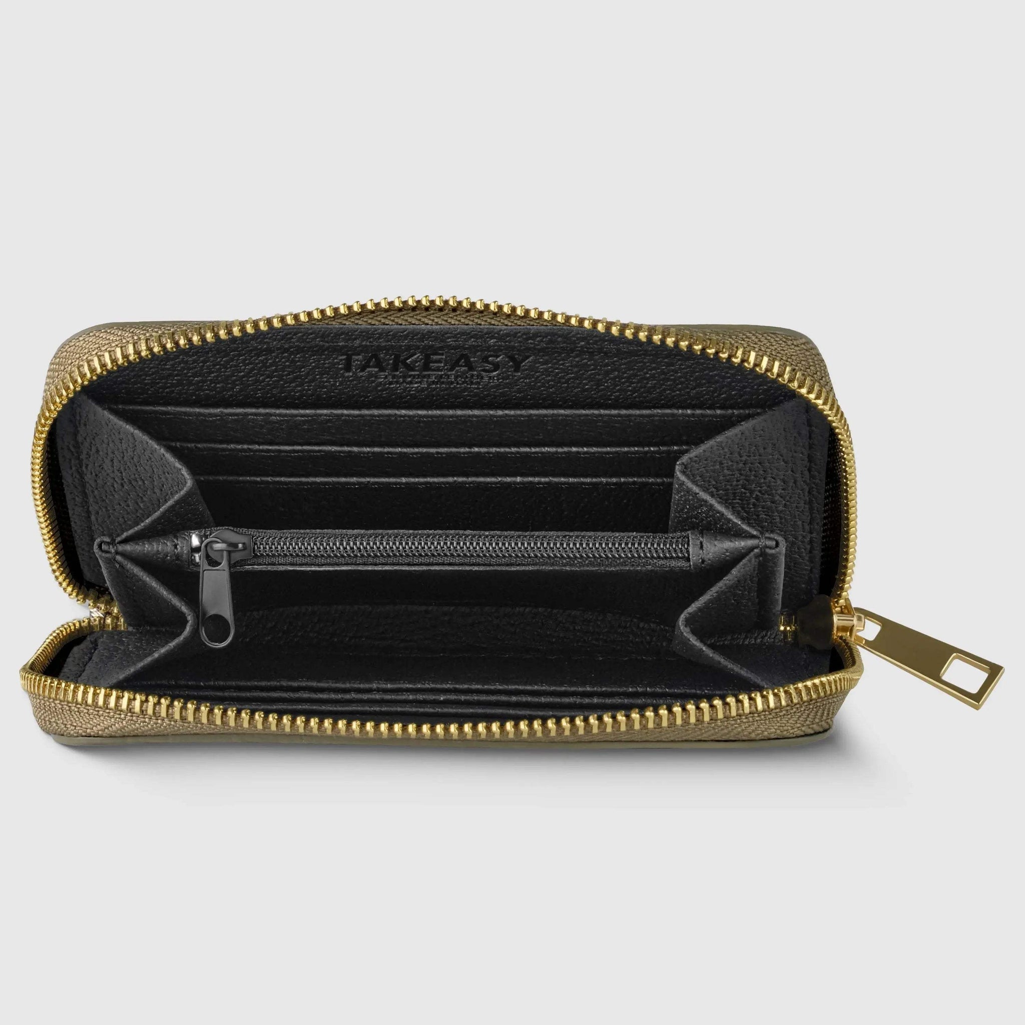 Italian Genuine Weave Metallic Suede Wallet 650988 - TAKEASY - Flyclothing LLC