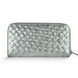Italian Genuine Weave Metallic Suede Wallet 651088 - TAKEASY - Flyclothing LLC