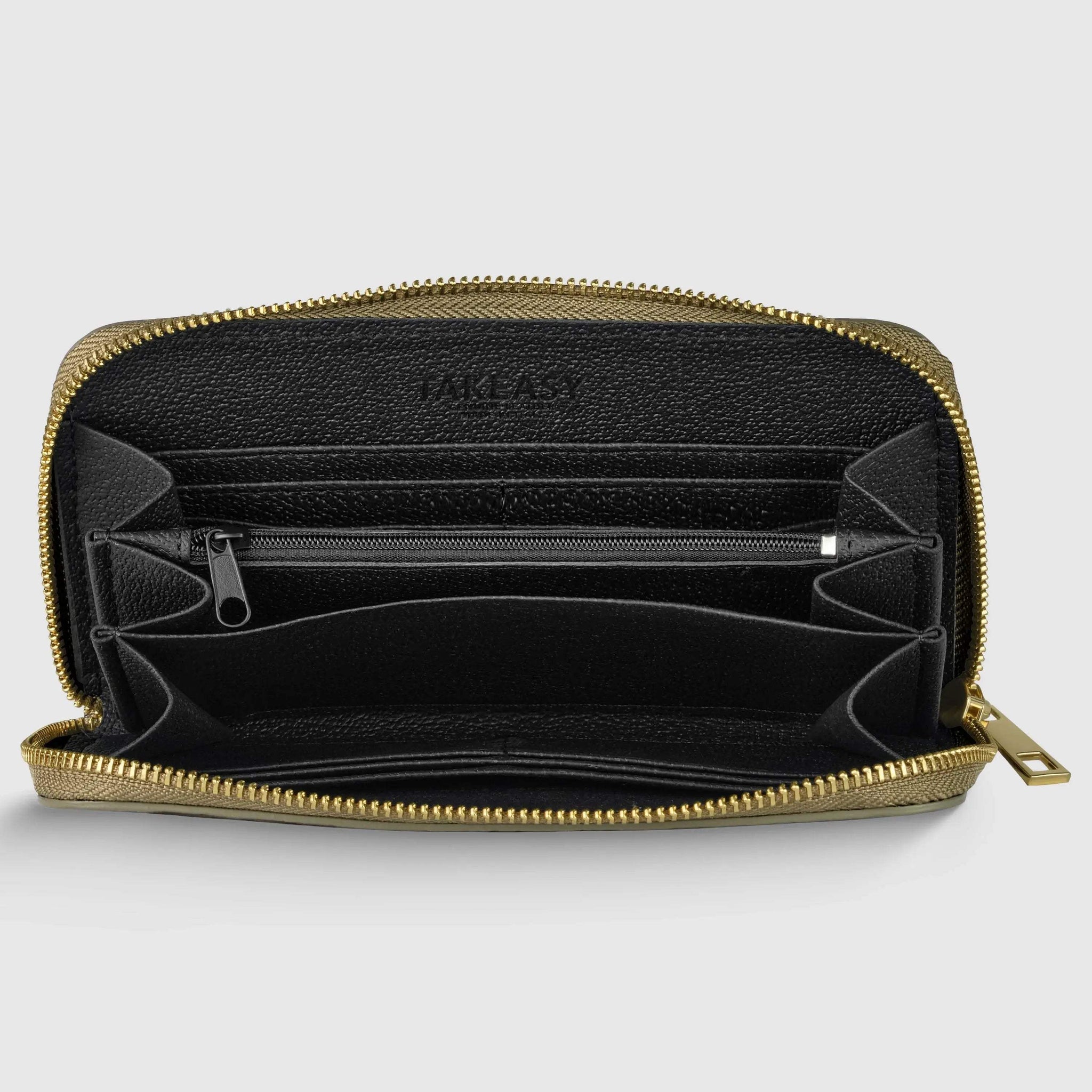 Italian Genuine Weave Metallic Suede Wallet 651088 - TAKEASY - Flyclothing LLC