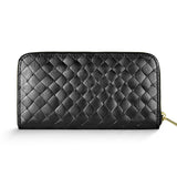 Italian Genuine Weave Metallic Suede Wallet 651088 - TAKEASY - Flyclothing LLC