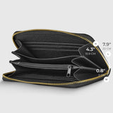 Italian Genuine Weave Metallic Suede Wallet 651088 - TAKEASY - Flyclothing LLC