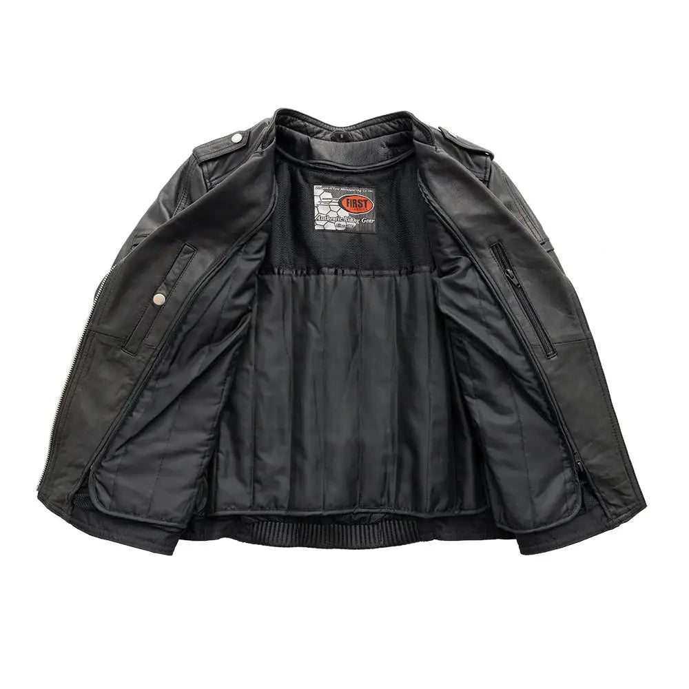 Tantrum - Women's Motorcycle Leather Jacket - First Manufacturing Company - Flyclothing LLC