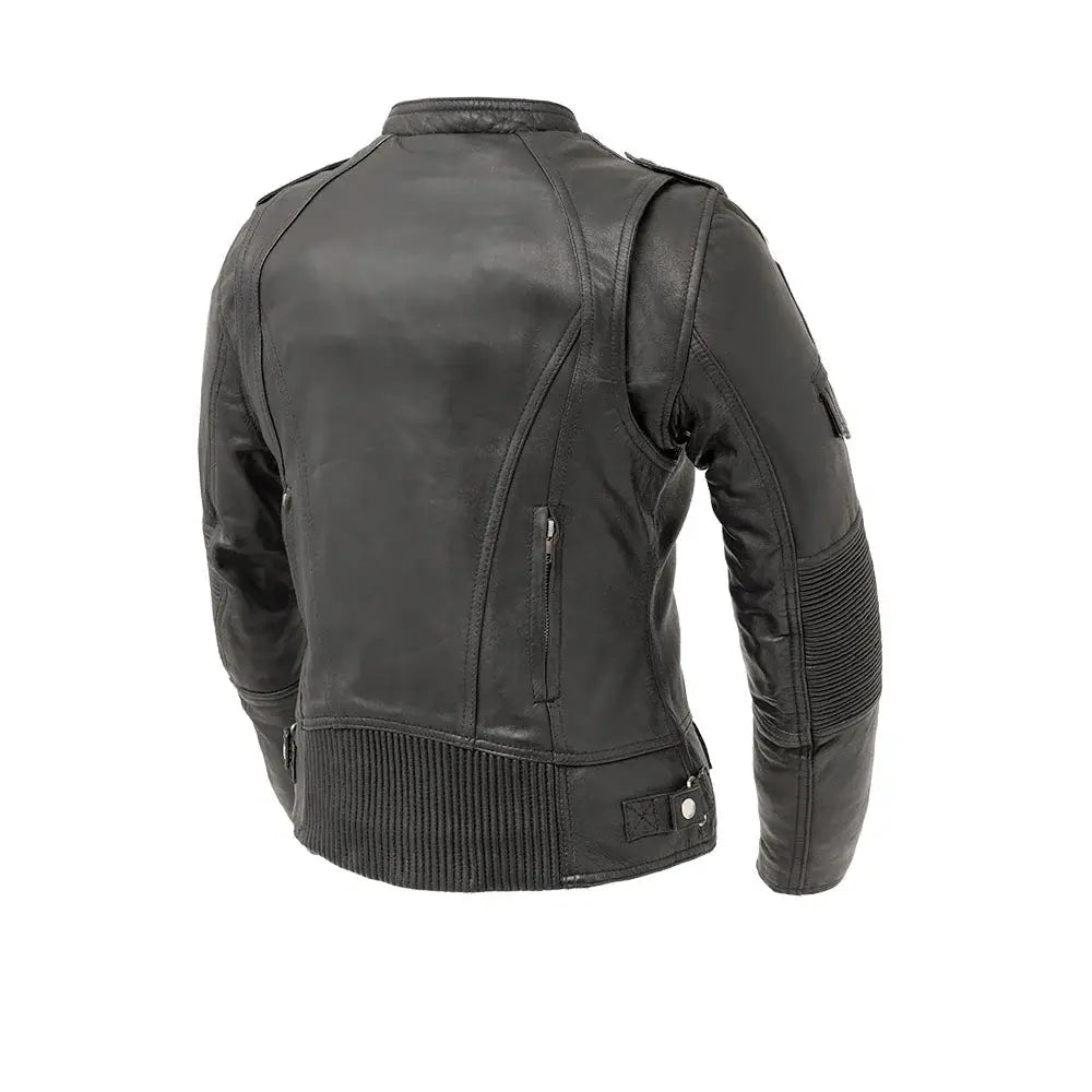 Tantrum - Women's Motorcycle Leather Jacket - First Manufacturing Company - Flyclothing LLC