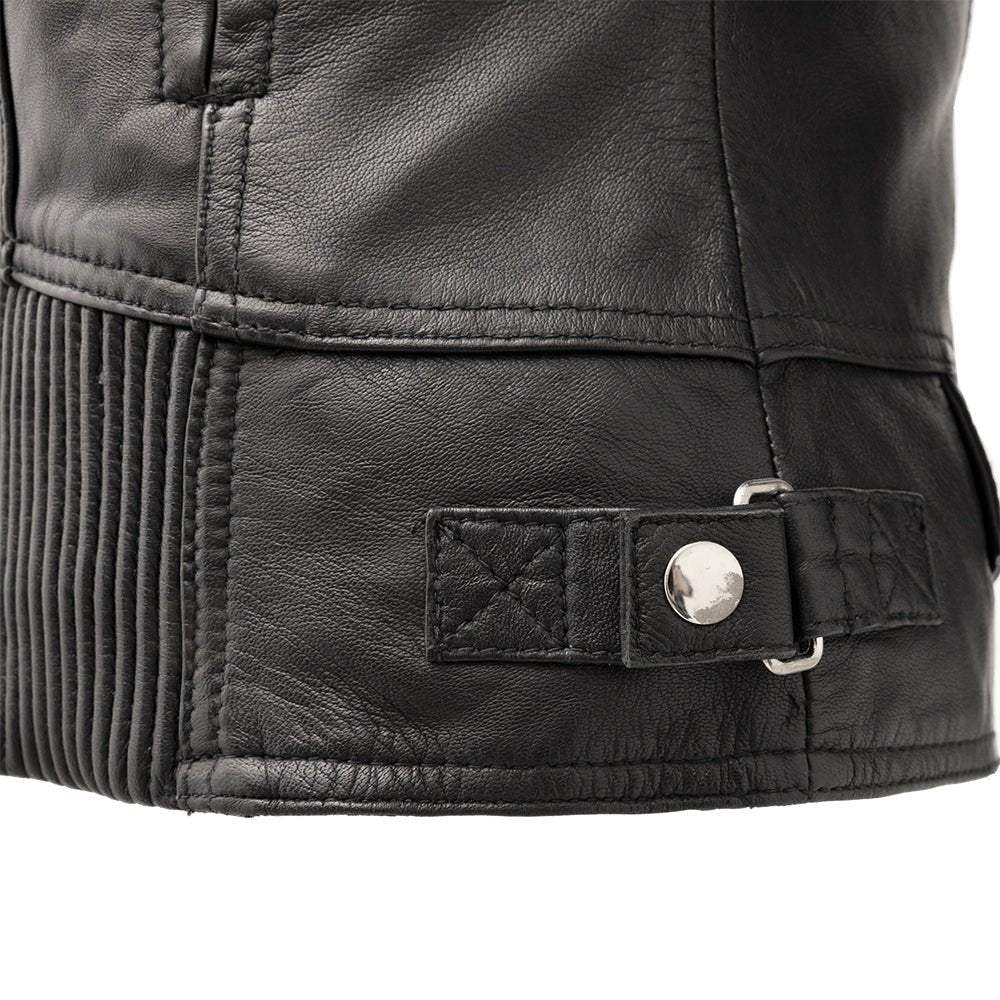 Tantrum - Women's Motorcycle Leather Jacket - First Manufacturing Company - Flyclothing LLC