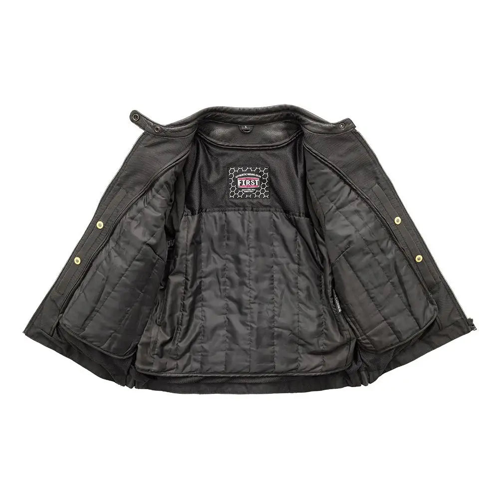 Targa - Women's Motorcycle Leather Jacket - First Manufacturing Company - Flyclothing LLC