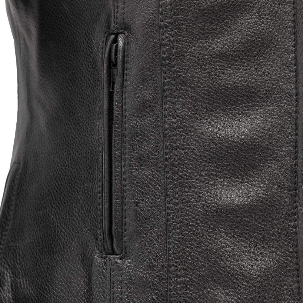 Targa - Women's Motorcycle Leather Jacket - First Manufacturing Company - Flyclothing LLC