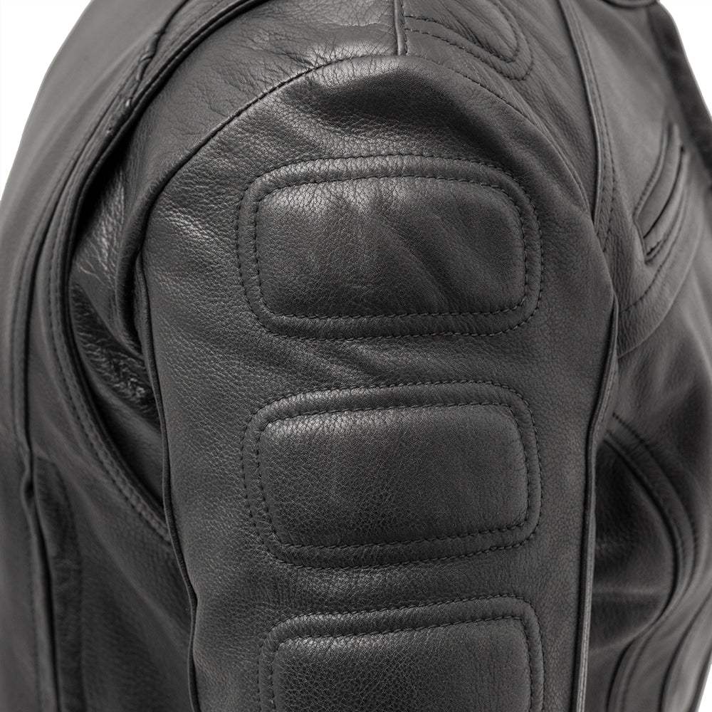 Targa - Women's Motorcycle Leather Jacket - First Manufacturing Company - Flyclothing LLC