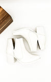 Tarim Booties in White Croc - Naughty Monkey