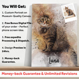 Pet Watercolor Portrait Custom Wall Art - Tailored Canvases - Flyclothing LLC