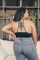 Tattoo Back Bralette – Seamless Design with Mesh Detail