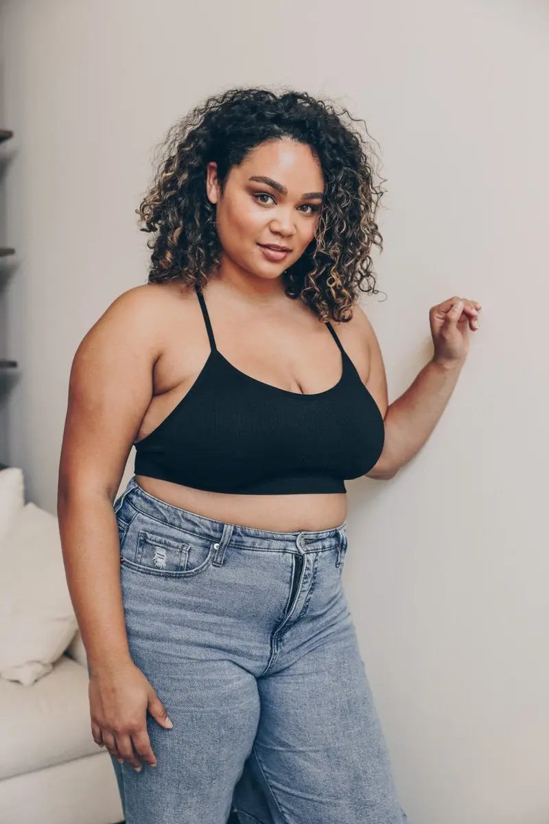 Tattoo Back Bralette – Embroidered Mesh Racerback Style